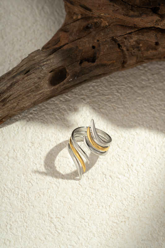 BAGUE CAROLINA bicolore
