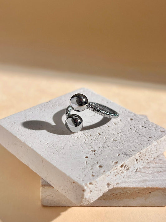 BAGUE ALINA ARGENTEE