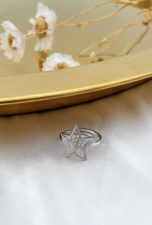 BAGUE CAPUCINE argentée