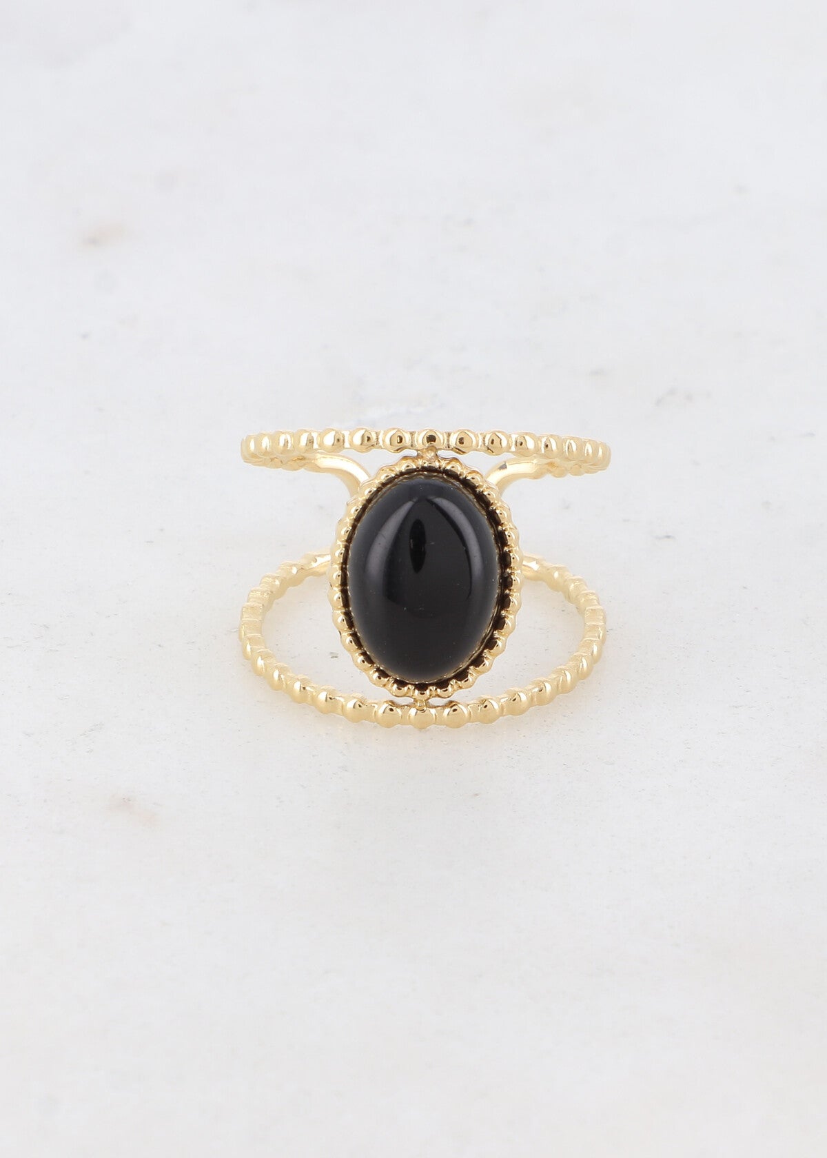 BAGUE MURIEL NOIR