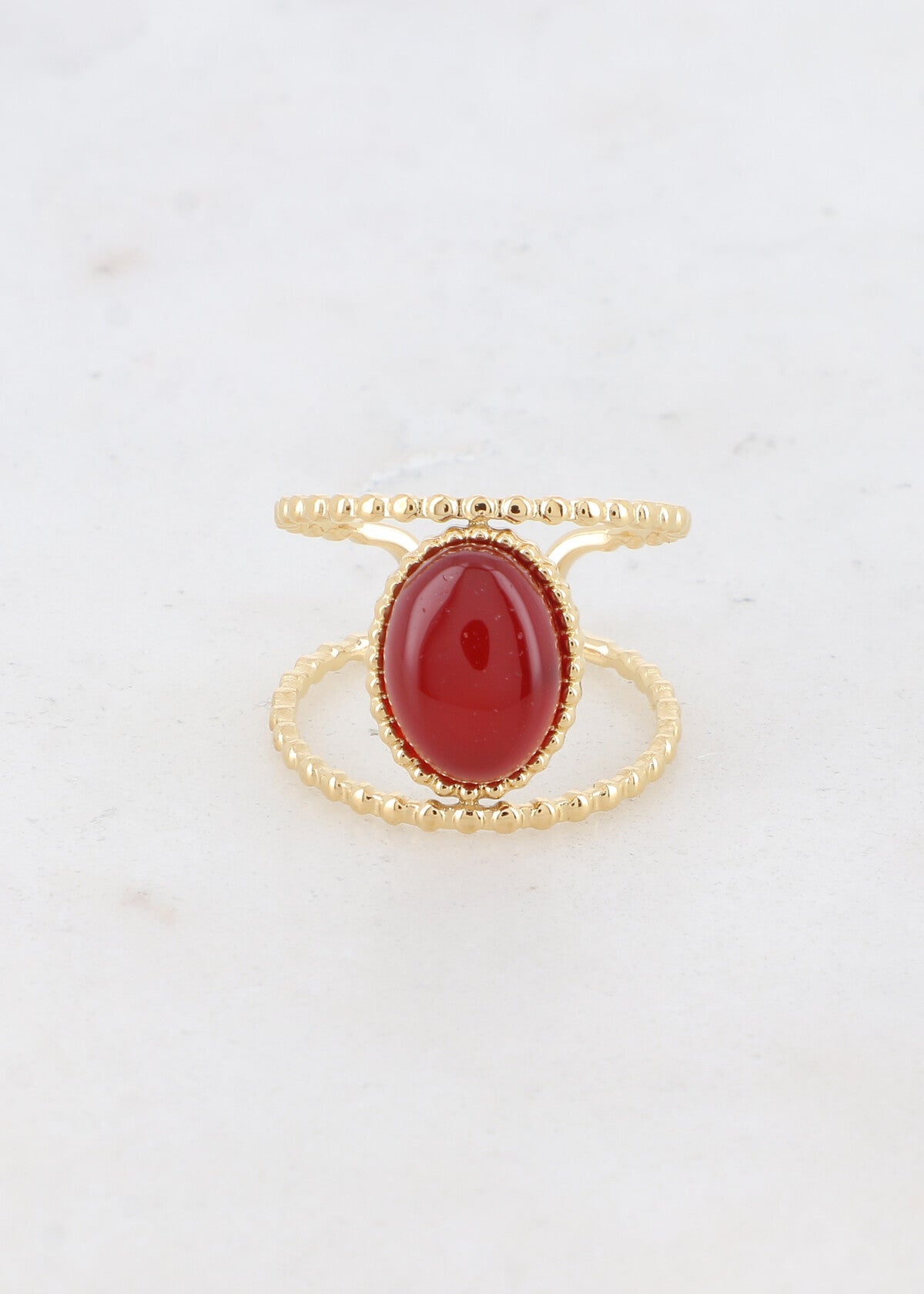 BAGUE MURIEL ROUGE