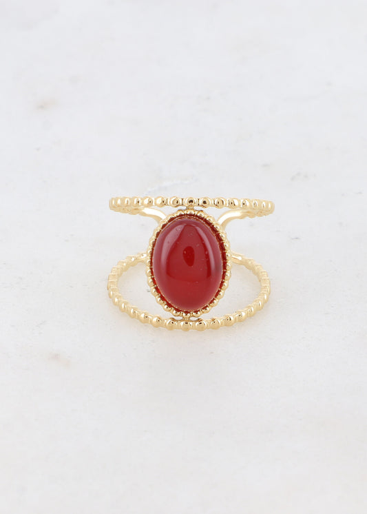 BAGUE MURIEL ROUGE