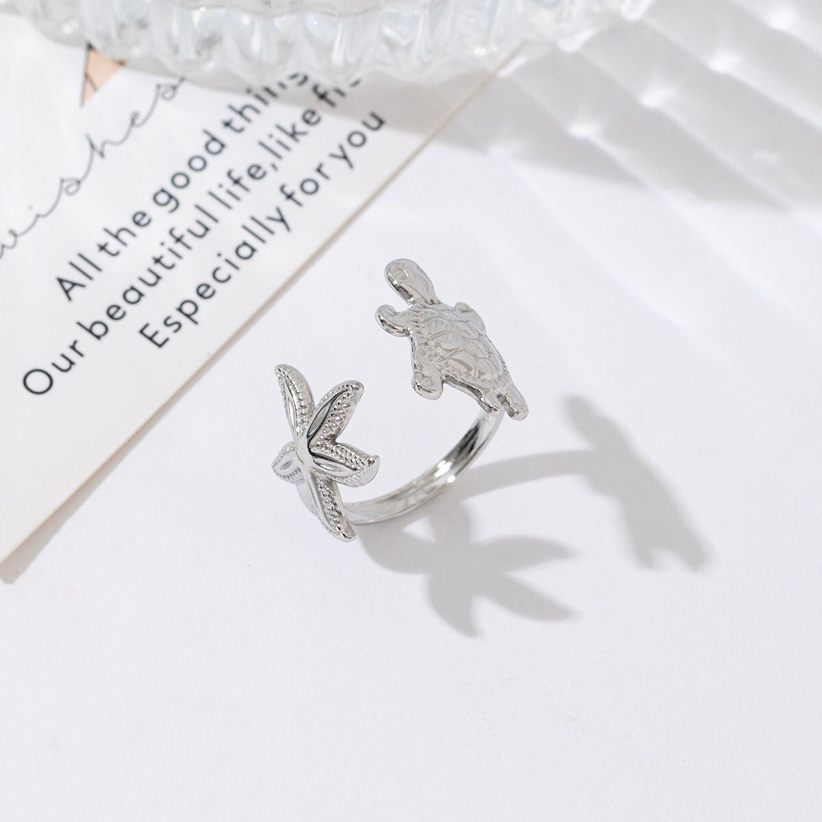 BAGUE FABIE argentée