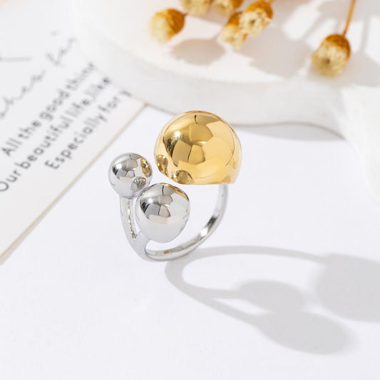 BAGUE THEODORA BICOLORE