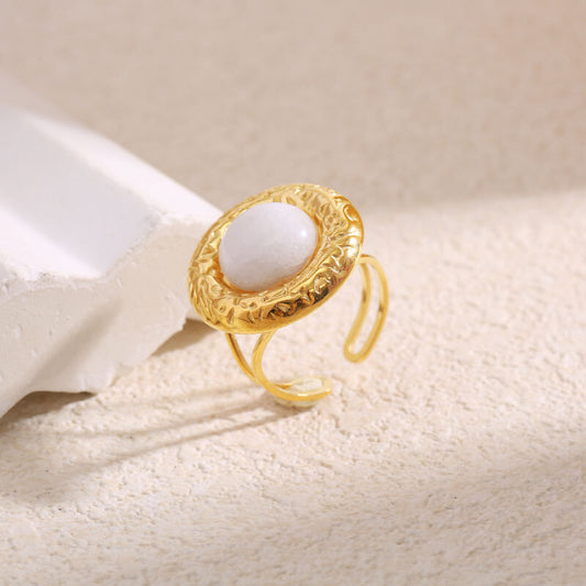 BAGUE MELINA BLANC