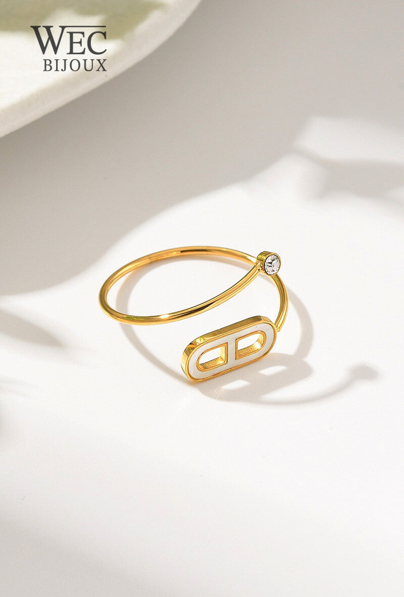 BAGUE INFINITY DOREE