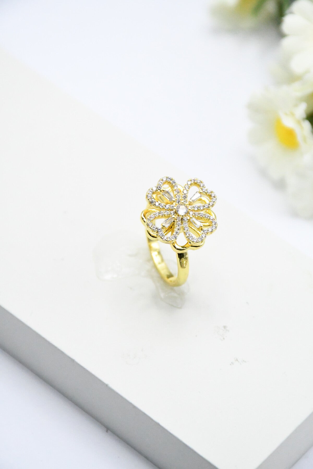 bague anti stress dorée