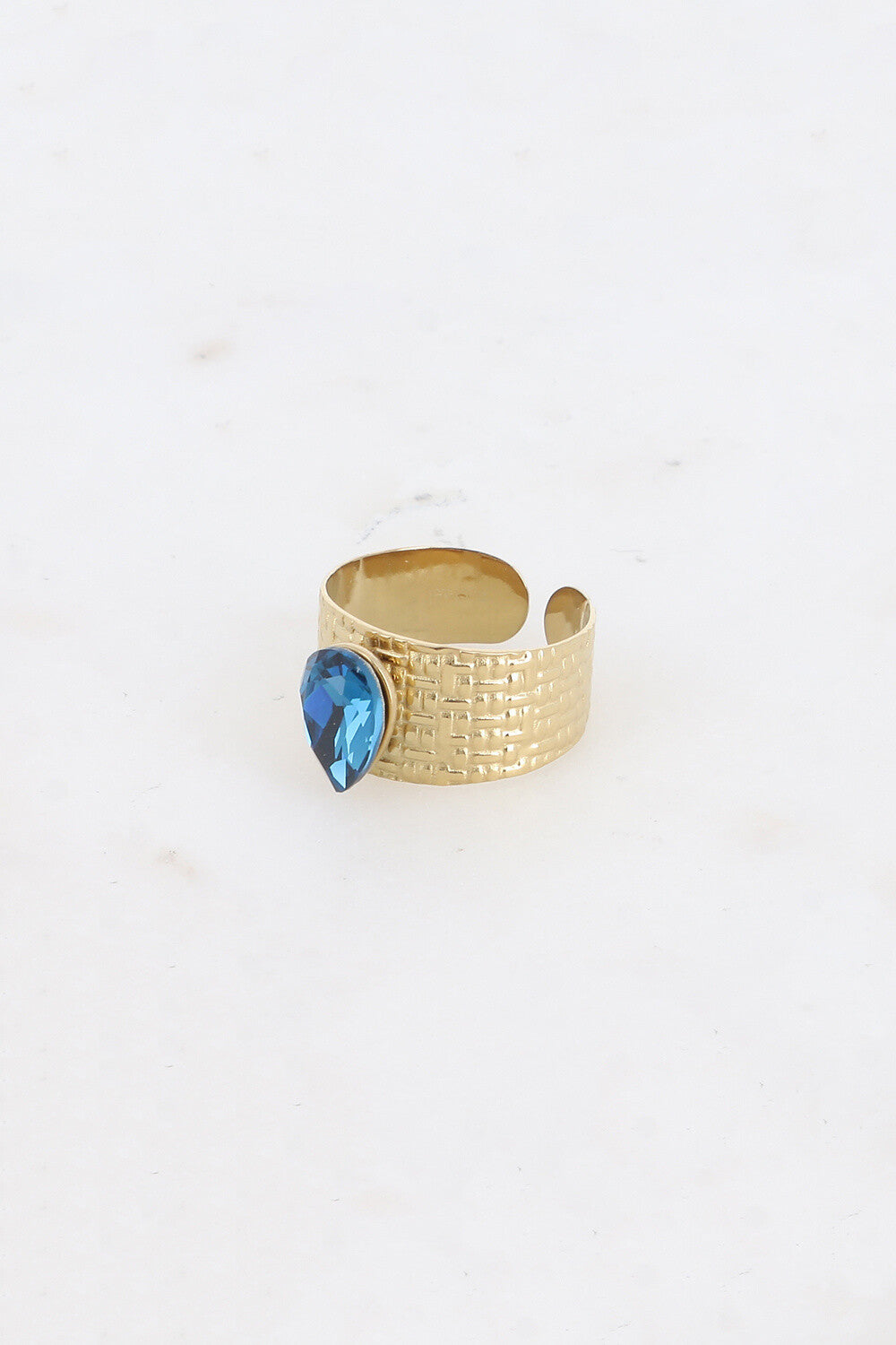 BAGUE LUCIENNE BLEU FONCE