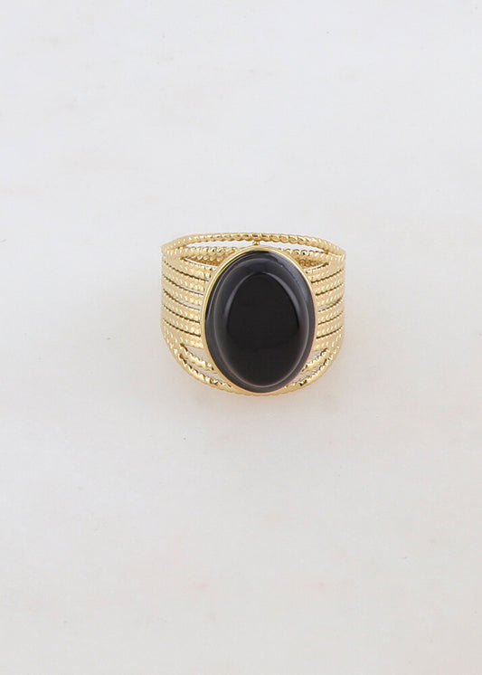 BAGUE MARIE THERESE NOIR