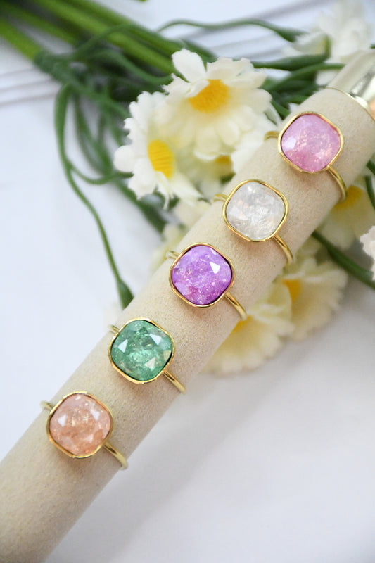 BAGUE ELEONORE LILAS