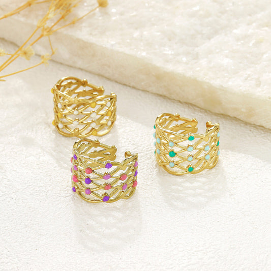 BAGUE NOUR MAUVE