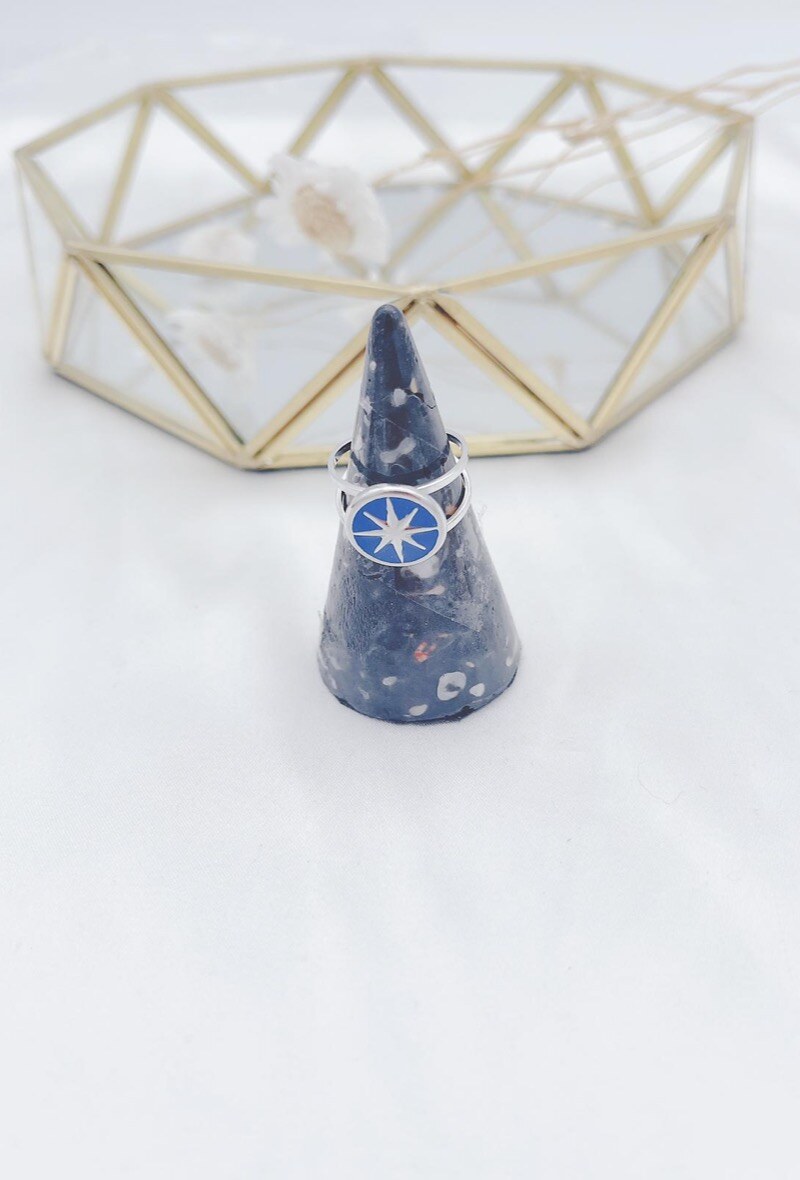 BAGUE MANEL BLEU
