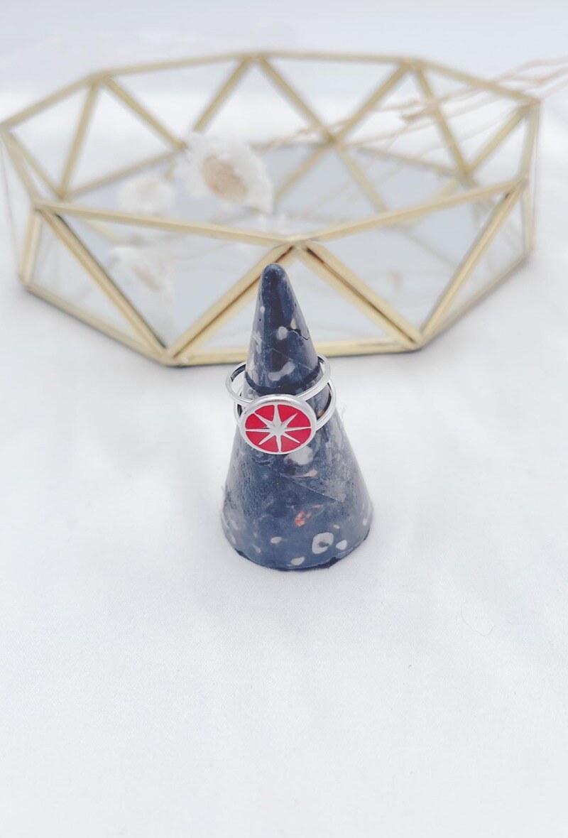 BAGUE MANEL ROUGE