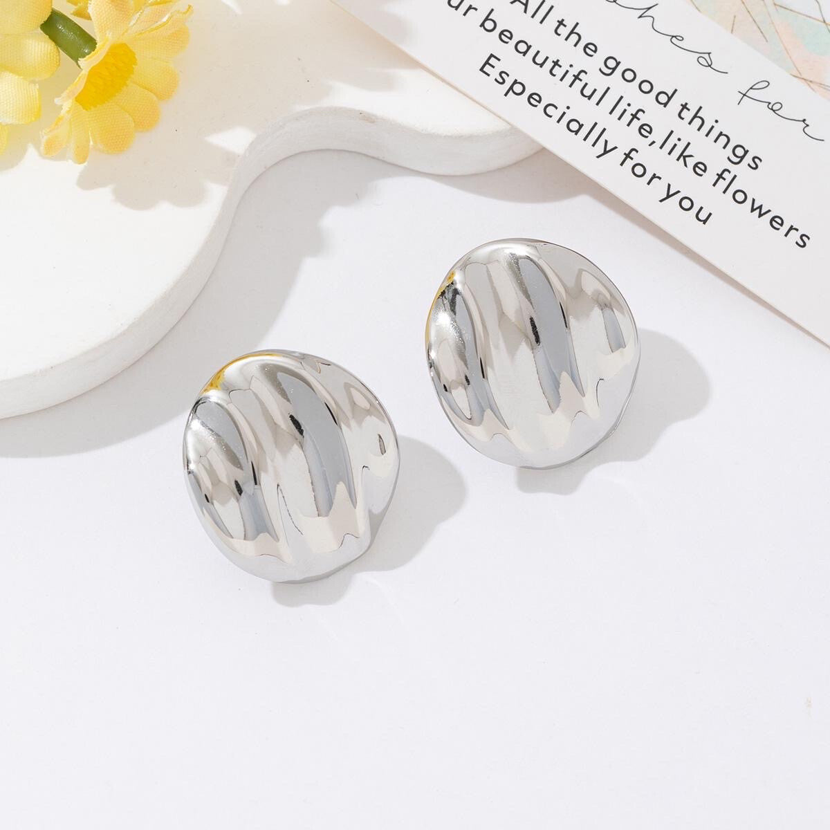 BOUCLES D'OREILLES CORINNE argentées
