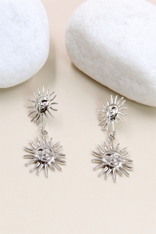 BOUCLES D'OREILLES CELINE argentées