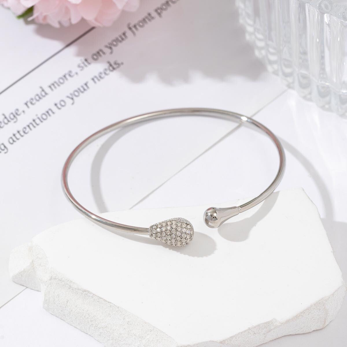 BRACELET JONC TOURIA argenté