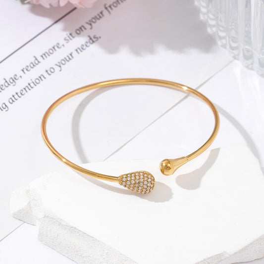 BRACELET JONC TOURIA doré
