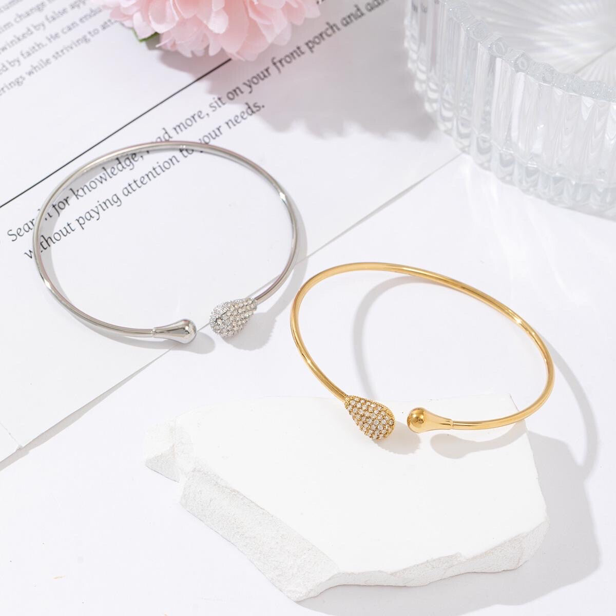 BRACELET JONC TOURIA doré