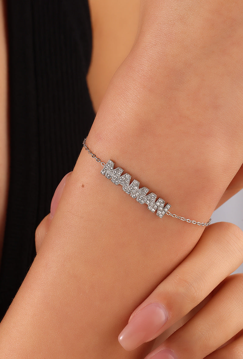 BRACELET MAMAN ARGENT