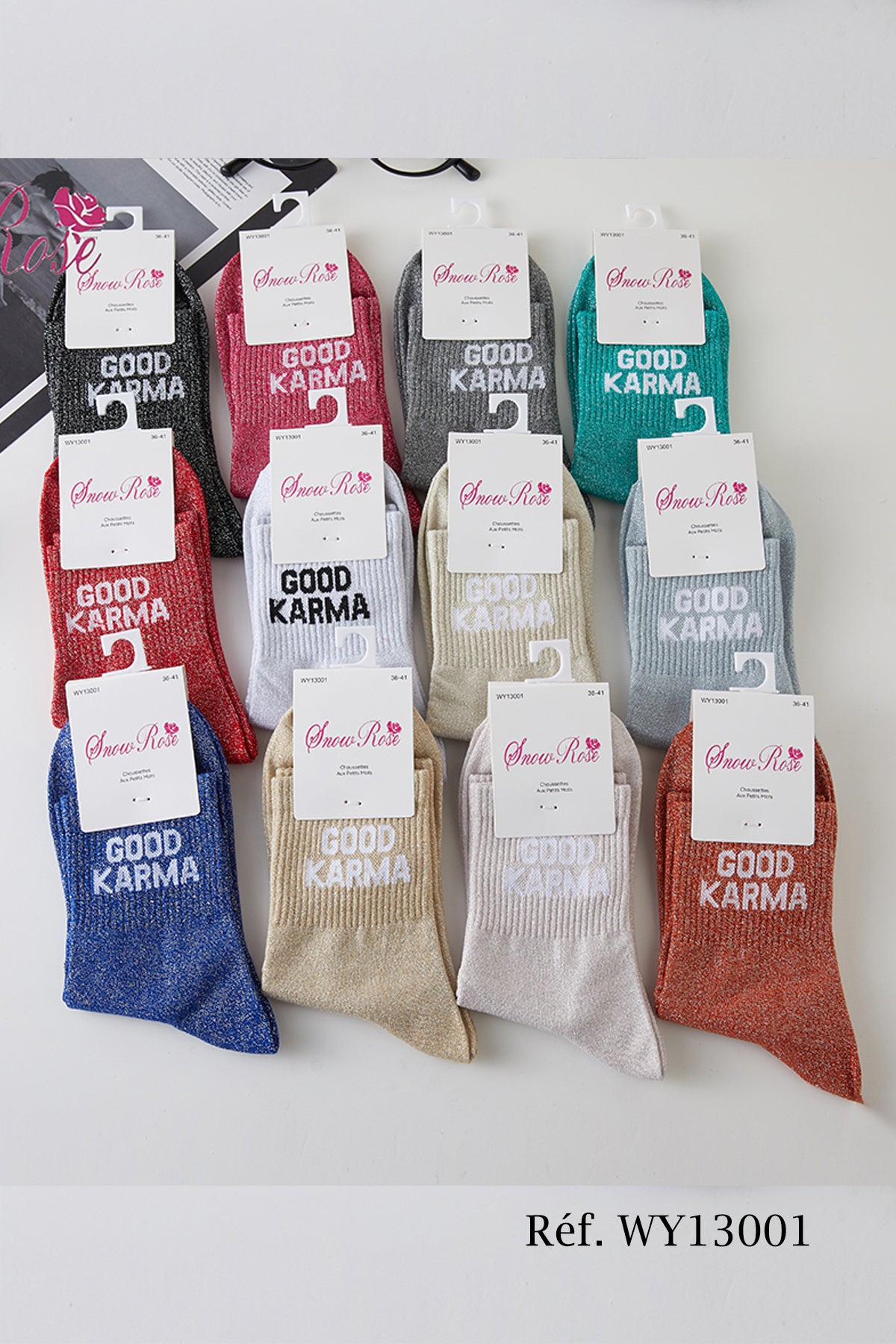 Chaussettes à paillettes “GOOD KARMA"
