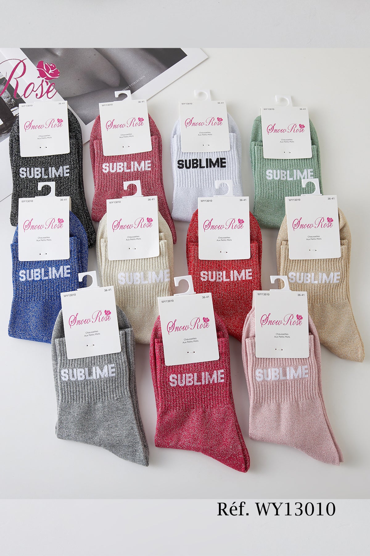 Chaussettes à paillettes “SUBLIME"