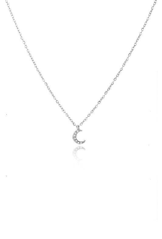 COLLIER LUNA ARGENT