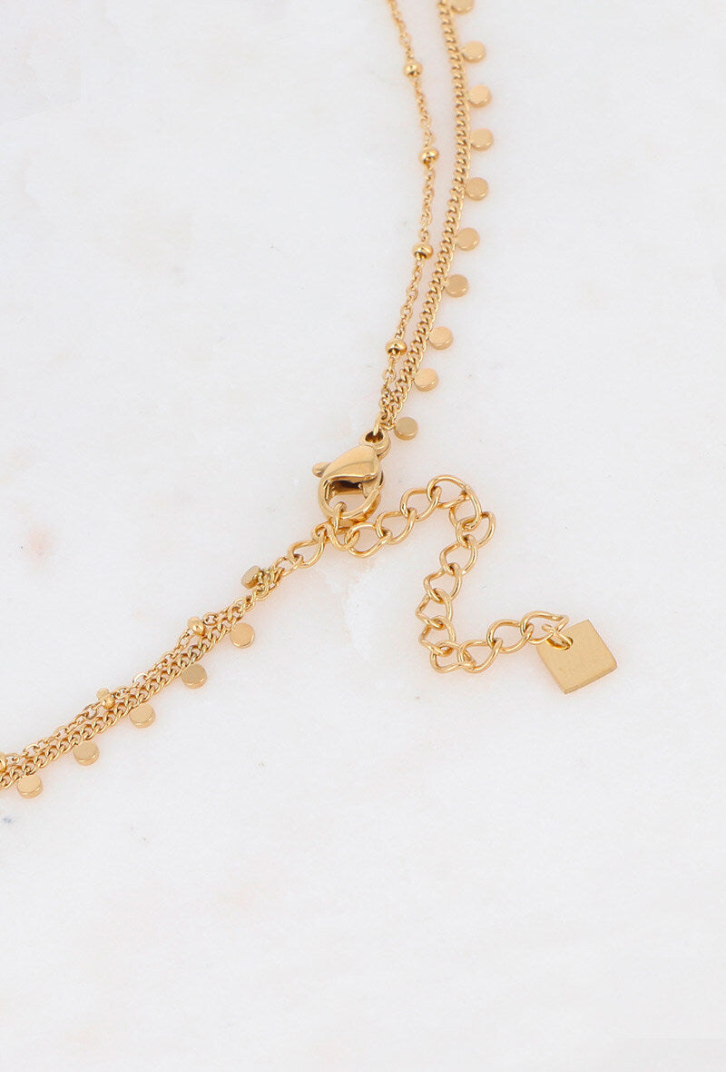 Collier Pastillas doré