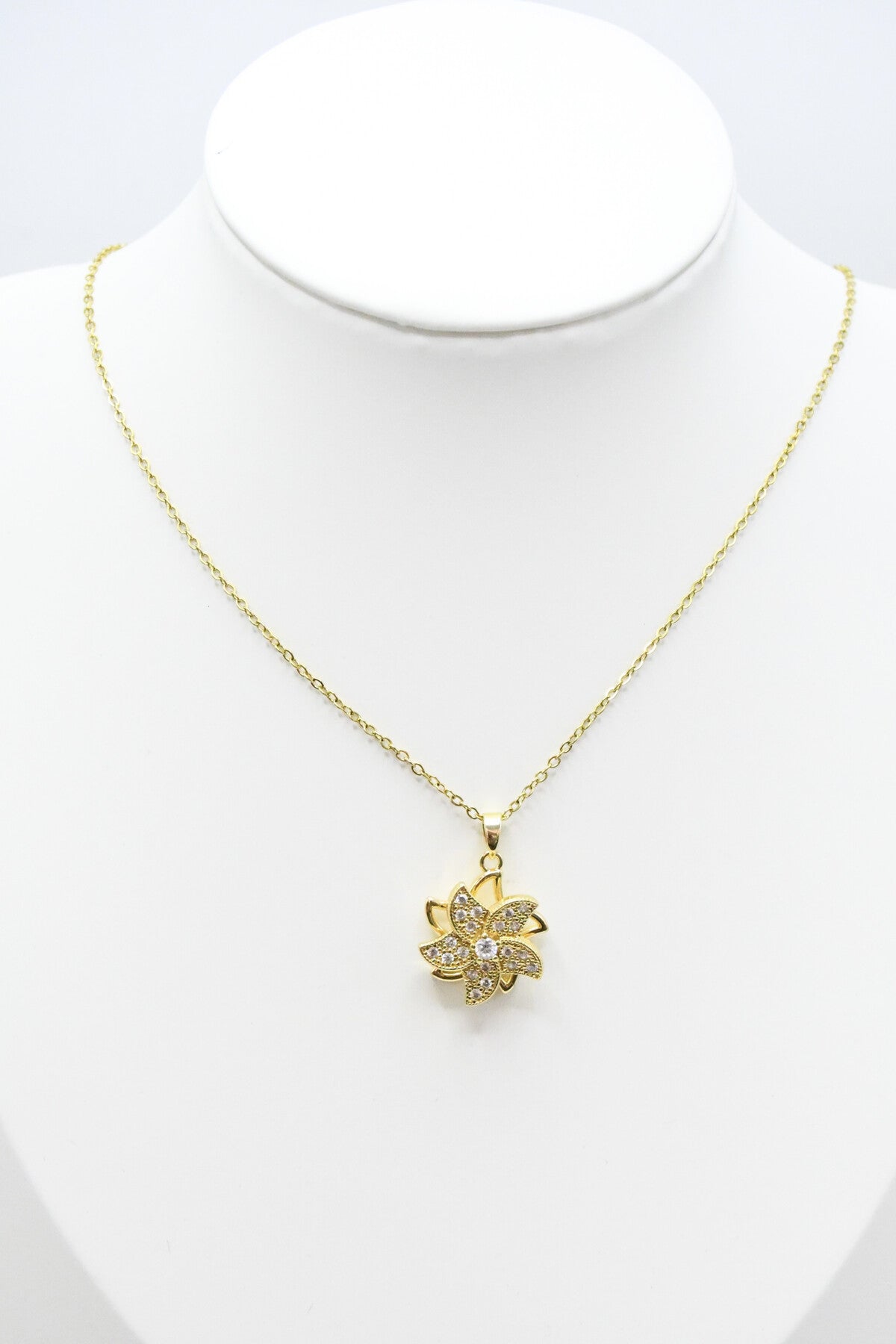 Collier toupie doré