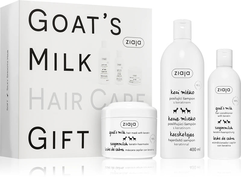 COFFRET SOINS CHEVEUX SECS OU ABIMES AU LAIT DE CHEVRE