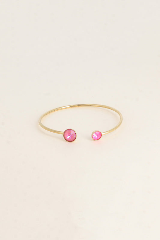Jonc Betty doré - orné de cristaux de Swarovski® ROSE