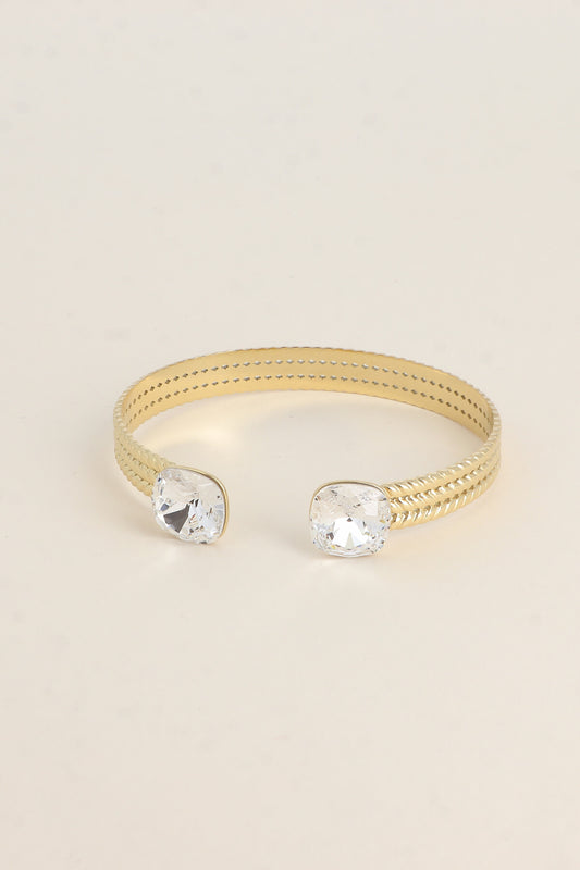 Jonc Phoebe - orné de cristaux de Swarovski® BLANC
