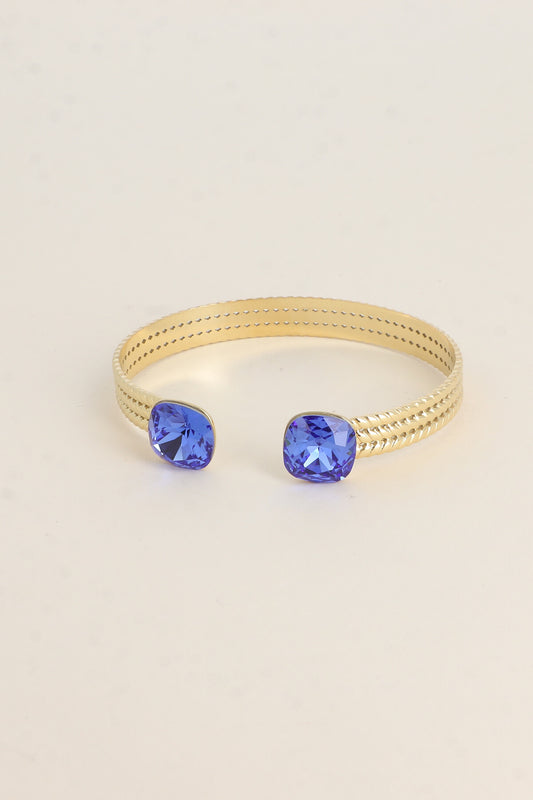 Jonc Phoebe - orné de cristaux de Swarovski® BLEU ROI