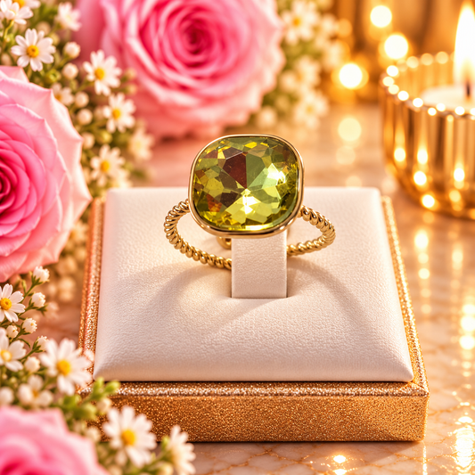 BAGUE GAIA JAUNE