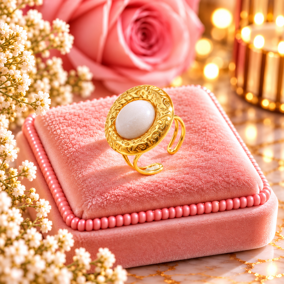 BAGUE MELINA BLANC