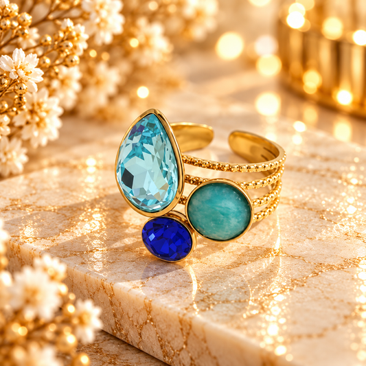 BAGUE TAMARA BLEUE