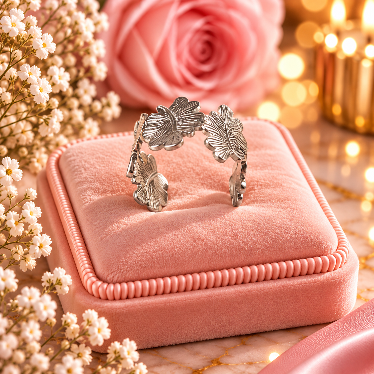 BAGUE LILI argentée
