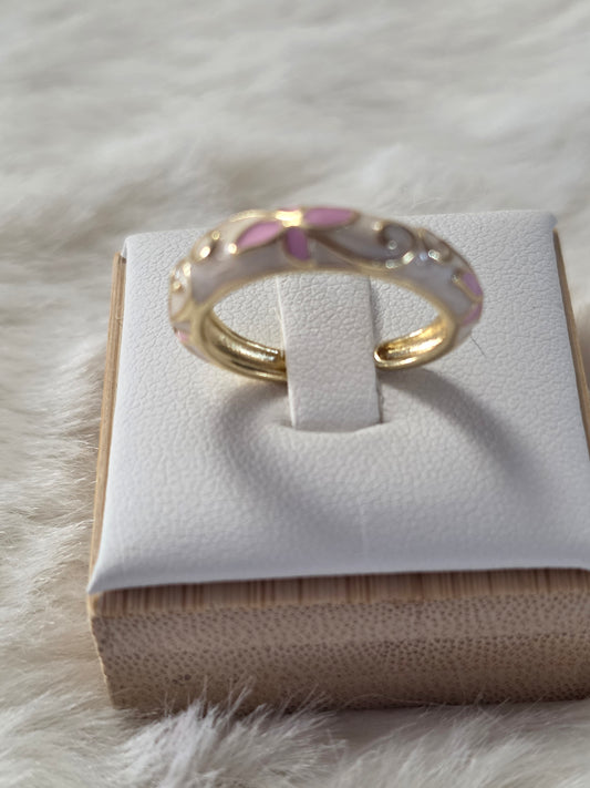 BAGUE CLEOPATRE BLANC