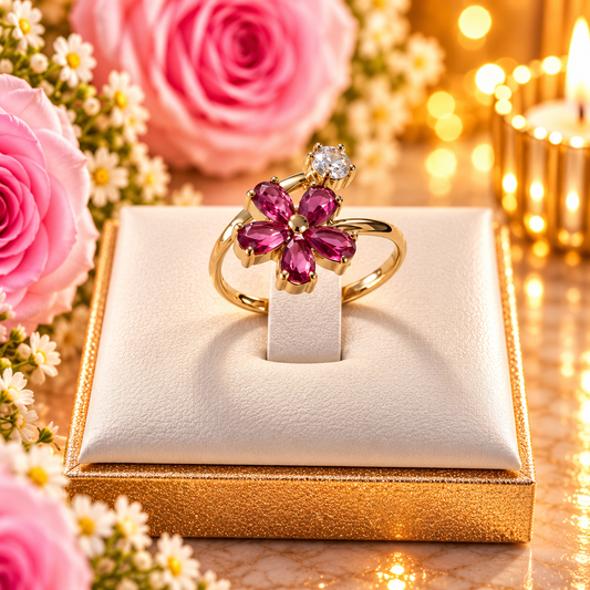 BAGUE LILIA ROSE