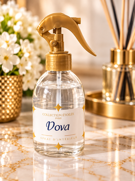 SPRAY D'AMBIANCE MAISON TISSU ET VOITURE DOVA 250ML