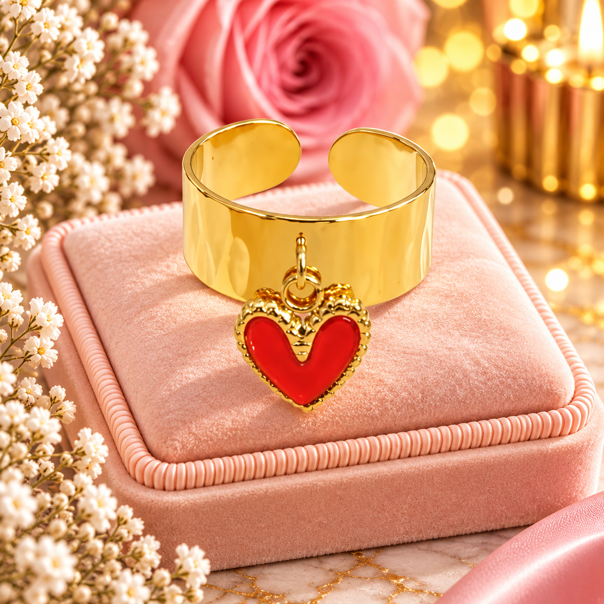 BAGUE AGATHE ROUGE