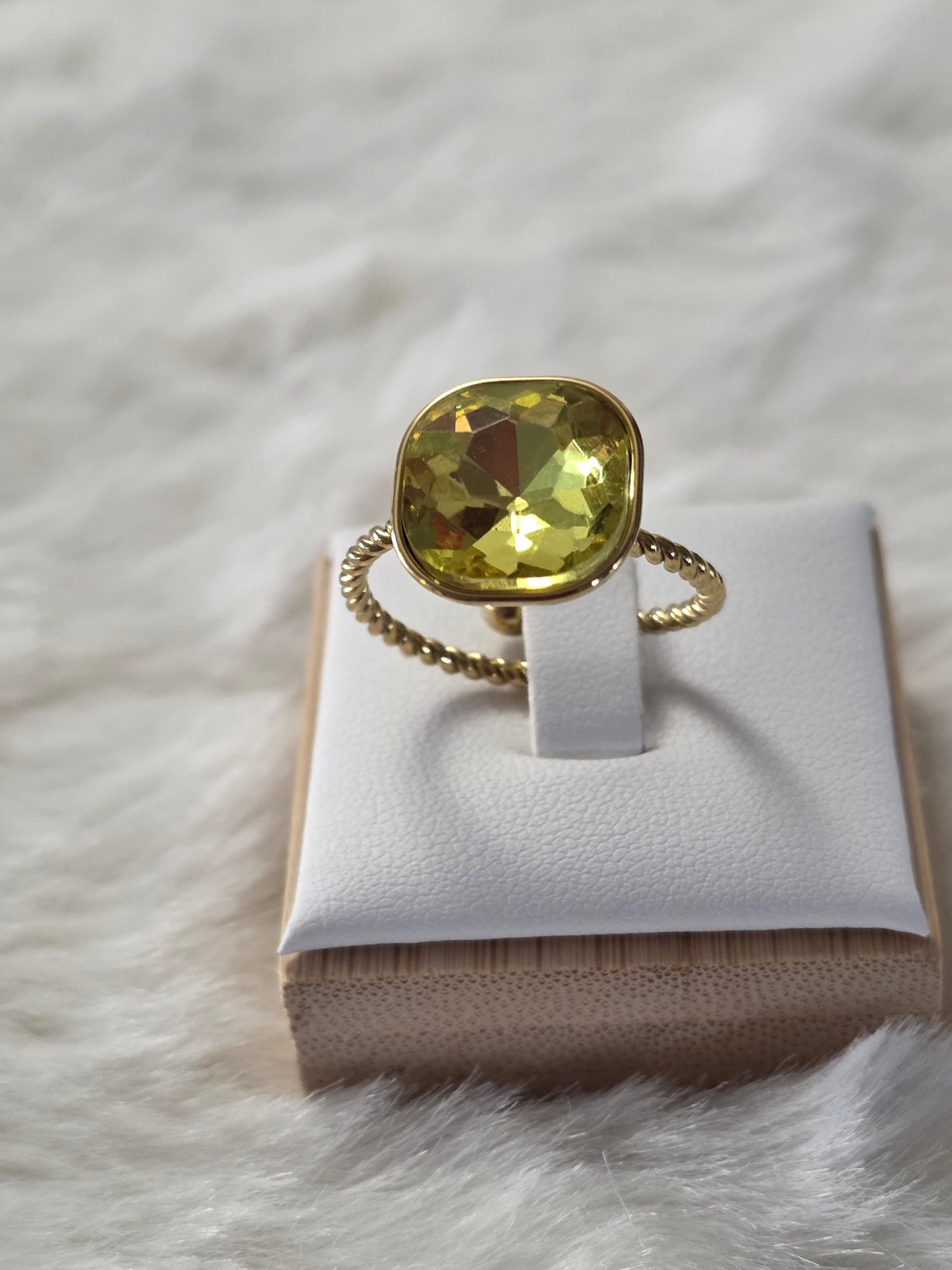 BAGUE GAIA JAUNE