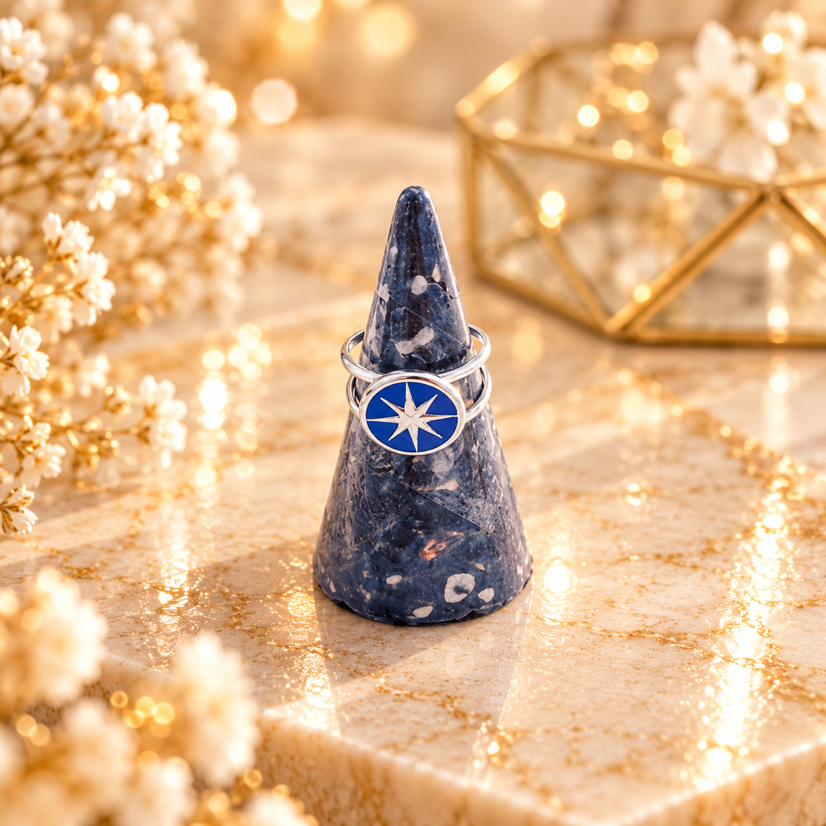 BAGUE MANEL BLEU