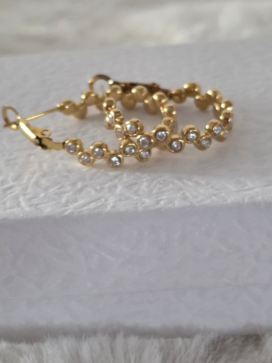 BOUCLES D'OREILLES KIMI BLANCHE