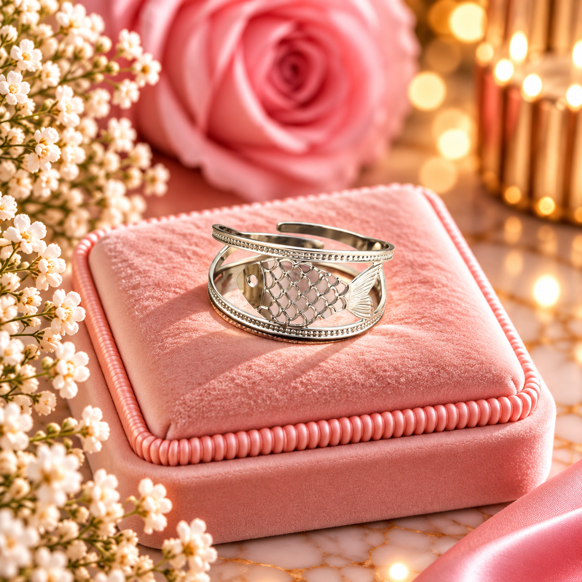 BAGUE GRIZETTE  argentée