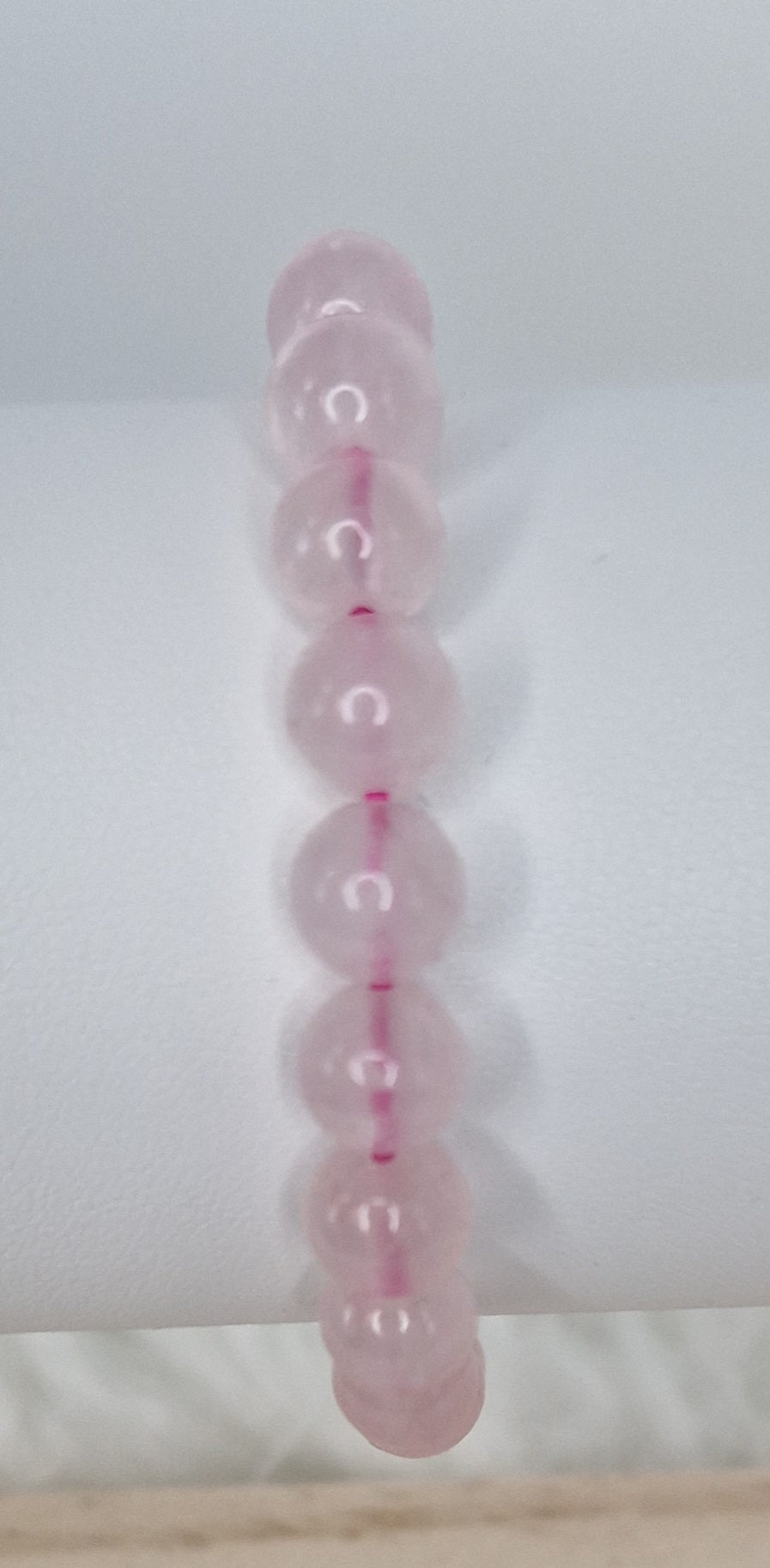 BRACELET QUARTZ ROSE 8MM