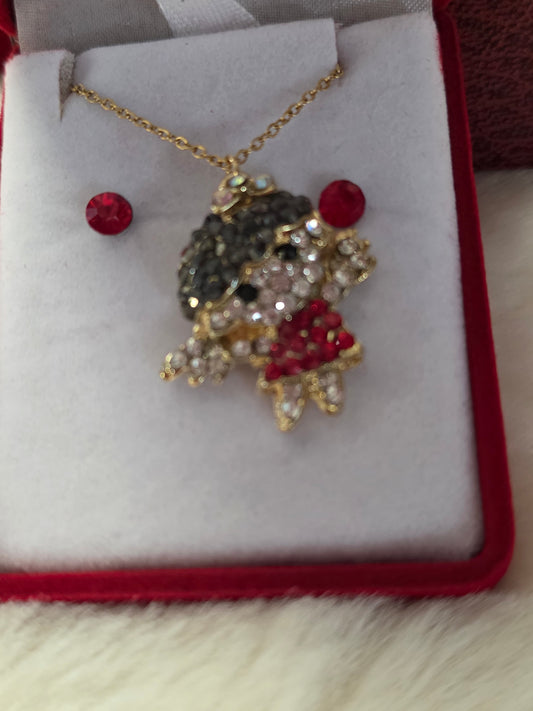 COFFRET COLLIER BOUCLES OREILLES PETITE FILLE