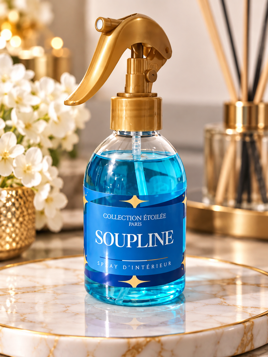 SPRAY D'AMBIANCE MAISON TISSU ET VOITURE SOUPLINE 250ML