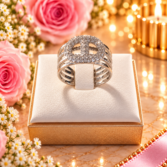 BAGUE CECILE ARGENTE