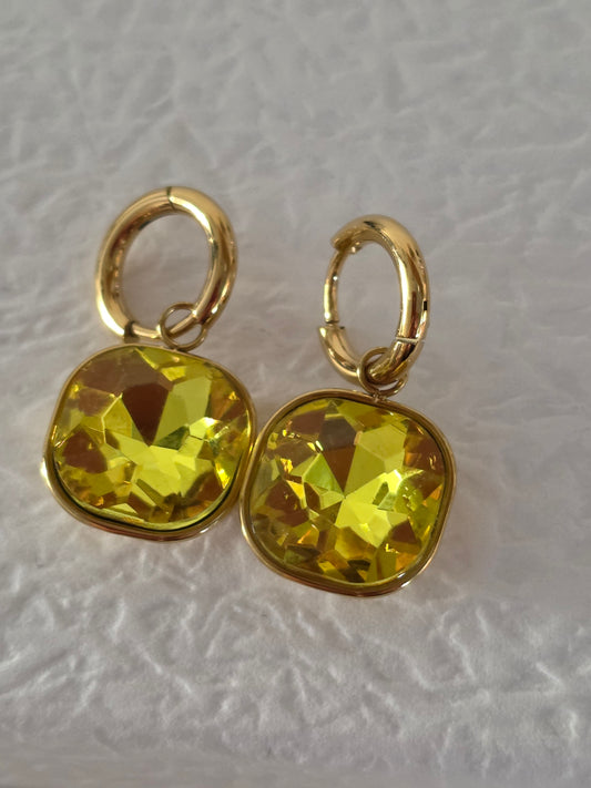 BOUCLES D'OREILLES KATARINA JAUNE