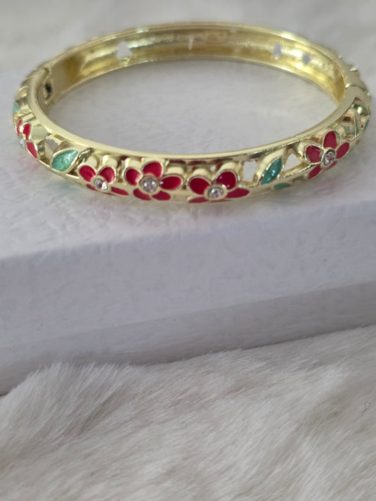 BRACELET CLEOPATRE ROUGE ET VERT